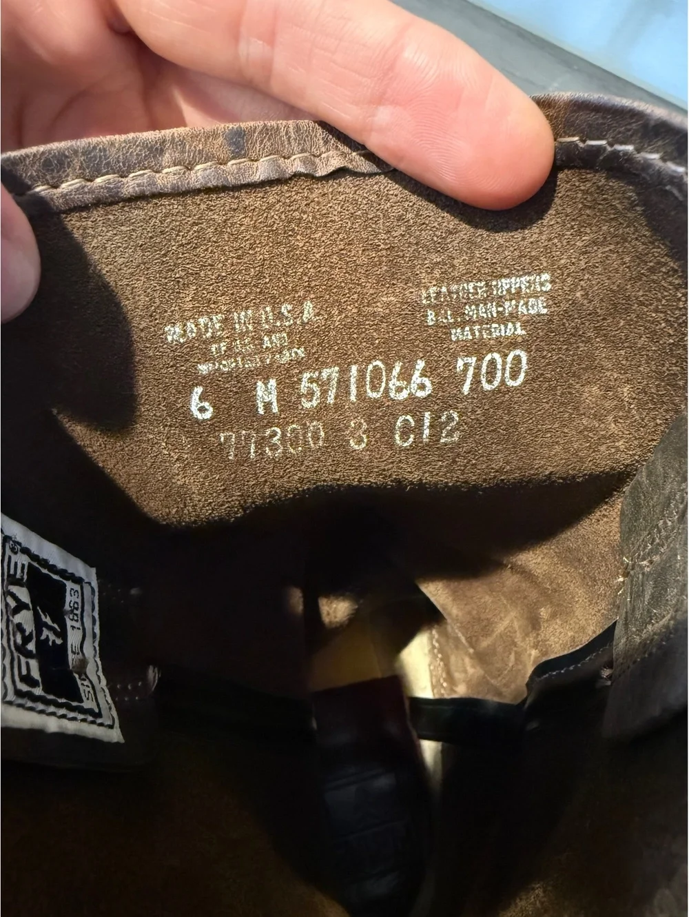 Frye Harness Brown Leather Boots Size 6